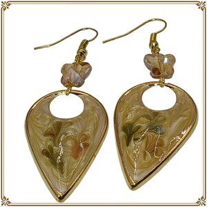 Butterflies and Flowe Handcrafted Earrings